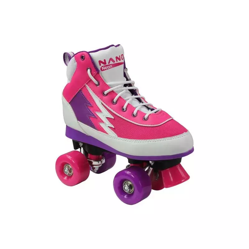 Roller quad NANO neon blanc/rose/violet