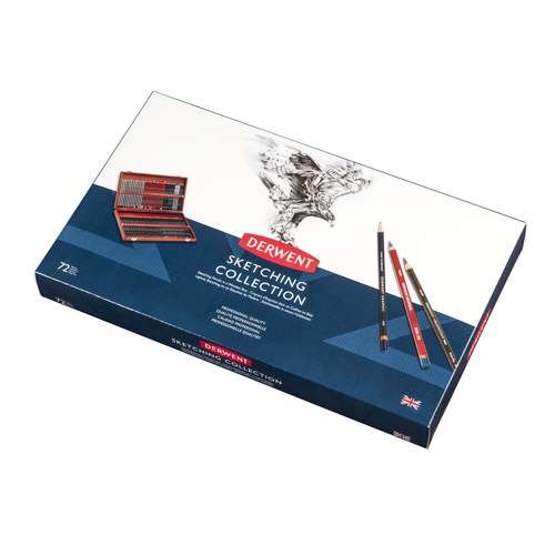 DERWENT Sketching Zeichenstifte im 72er Holzkasten
