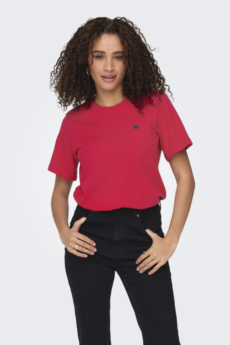 Jacqueline de Yong rode dames t-shirt