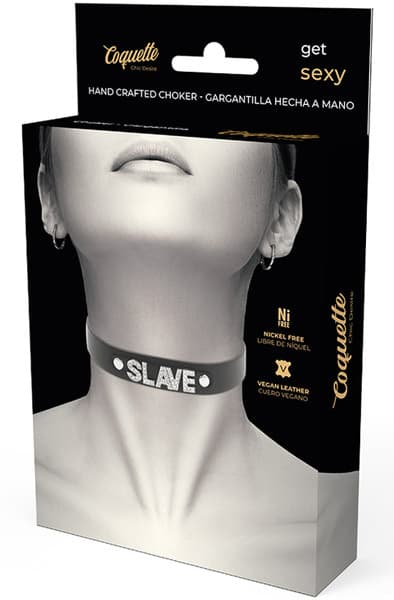 Coquette Choker Vegan Leather Slave