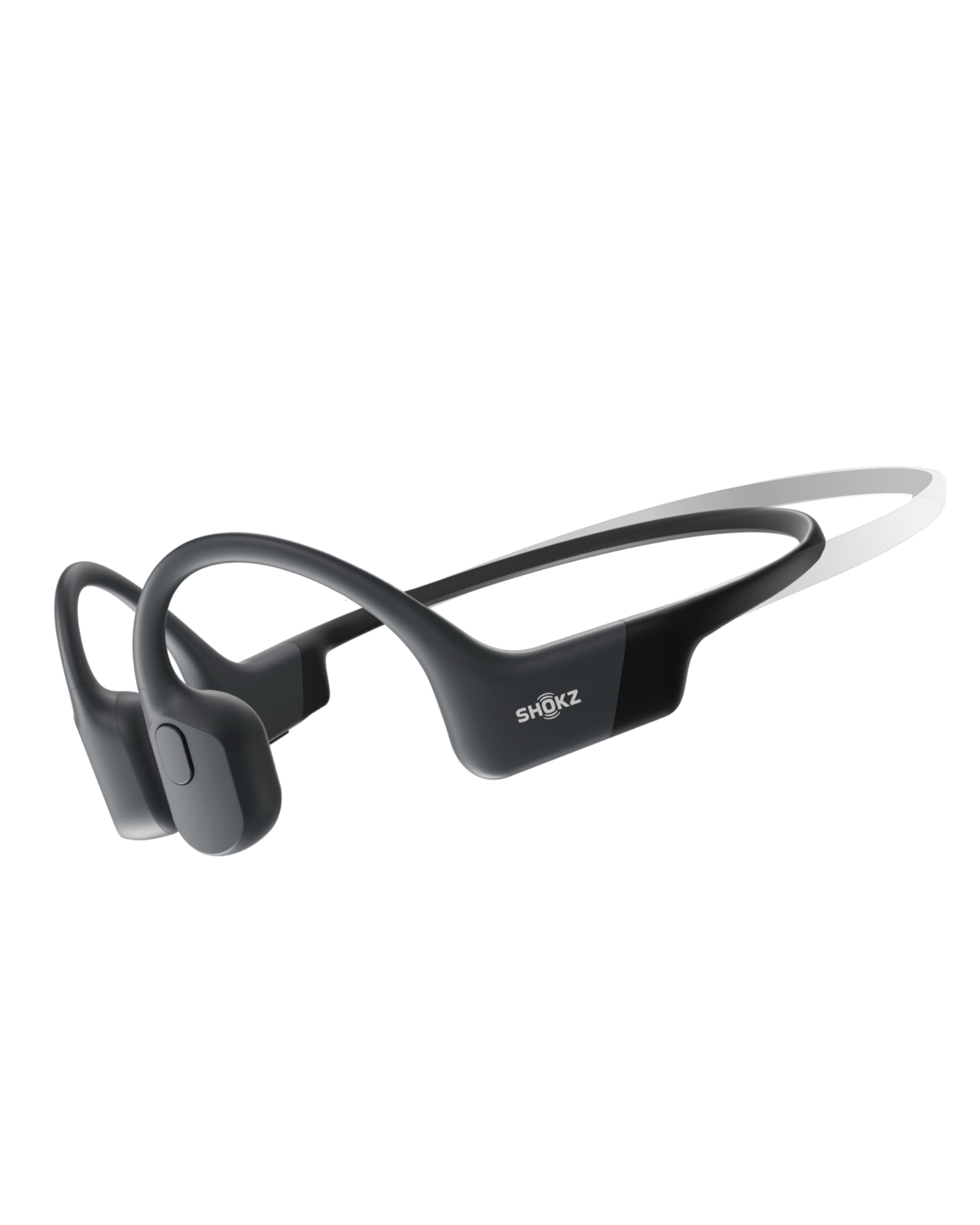 SHOKZ OpenRun Mini Casque à Conduction osseuse, écouteurs Bluetooth Oreilles Libres pour Le Sport avec Micro, Casque sans Fil étanche IP67, 8 Heures d’autonomie, USB-C, Bandeau de Sport, Noir