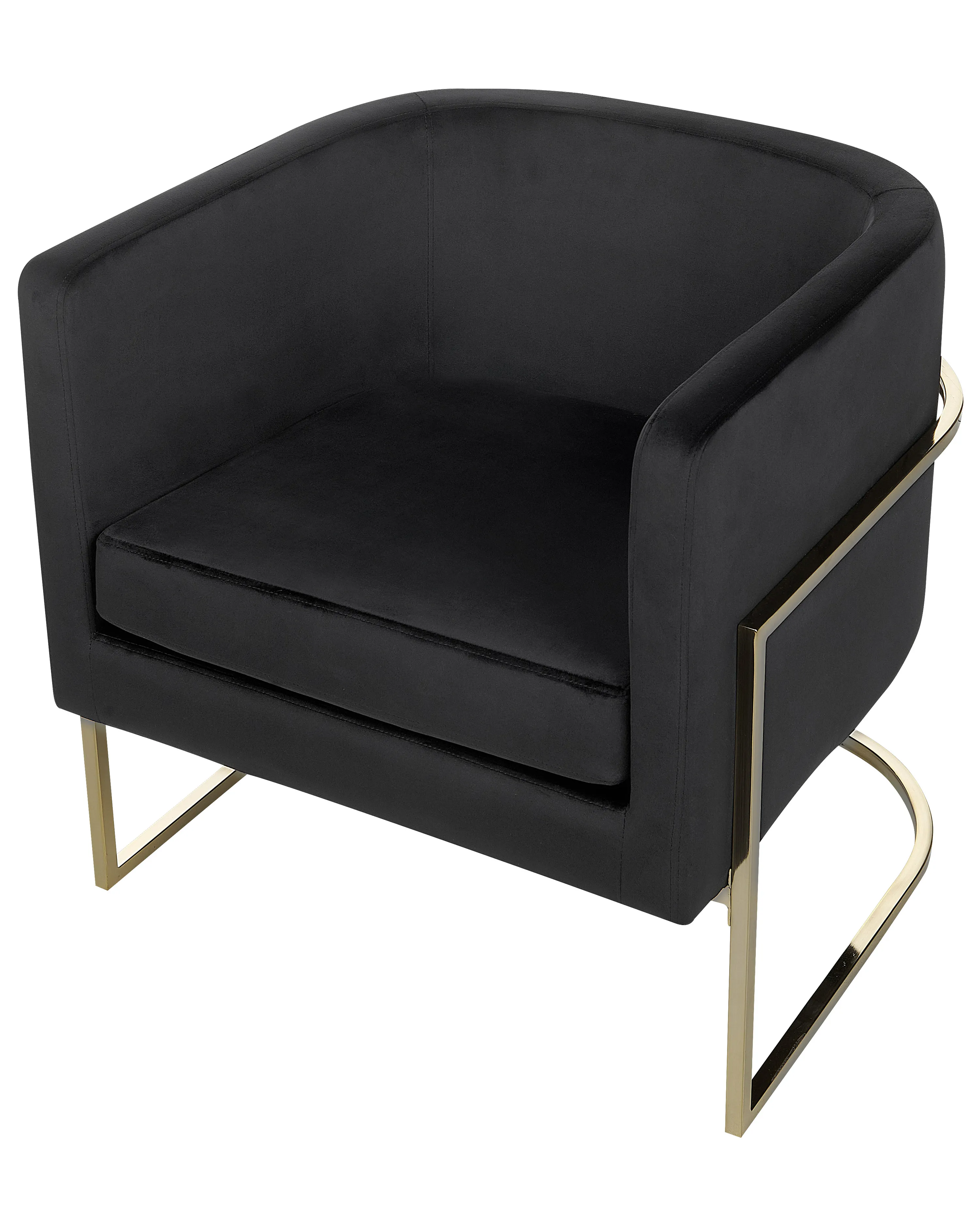 Fauteuil SIRKKA Fluweel Zwart