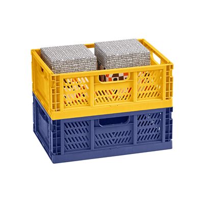 Caisse de rangement pliable et colorée