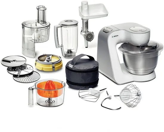 Bosch Styline MUM54251 - Køkkenmaskine - 900 W - hvid/sølv