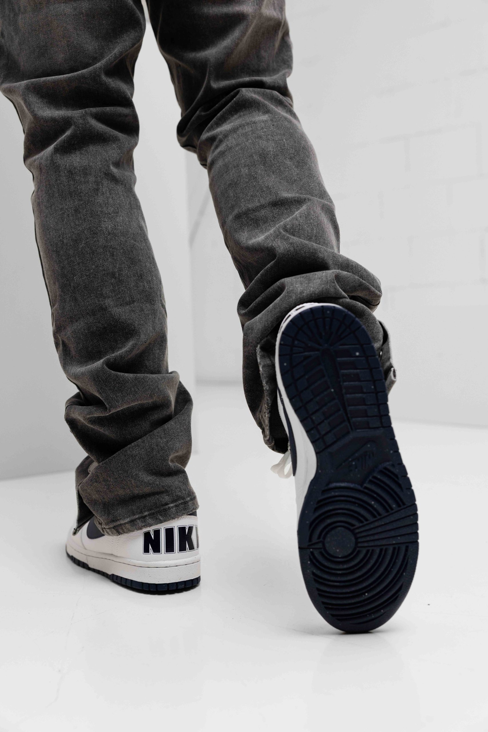 Nike Big Low Sneakers Heren Wit/Donkerblauw