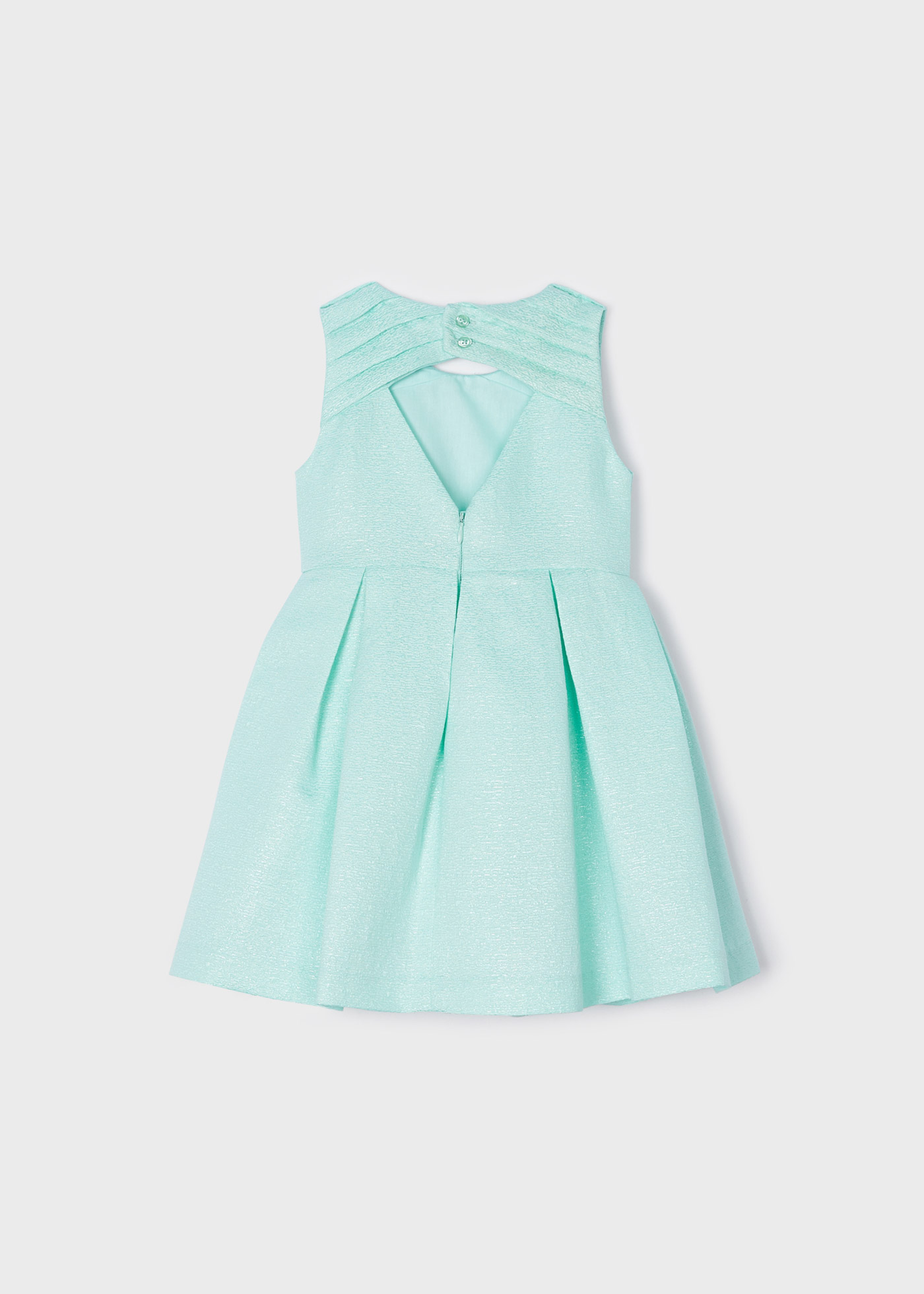 Vestido com aplique floral para menina