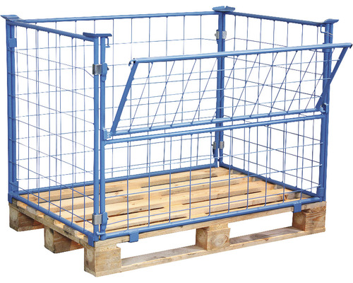 Maaswijdteverlenging PG 16 voor Europallet, staal, blauw, bruikbare hoogte 1600 mm