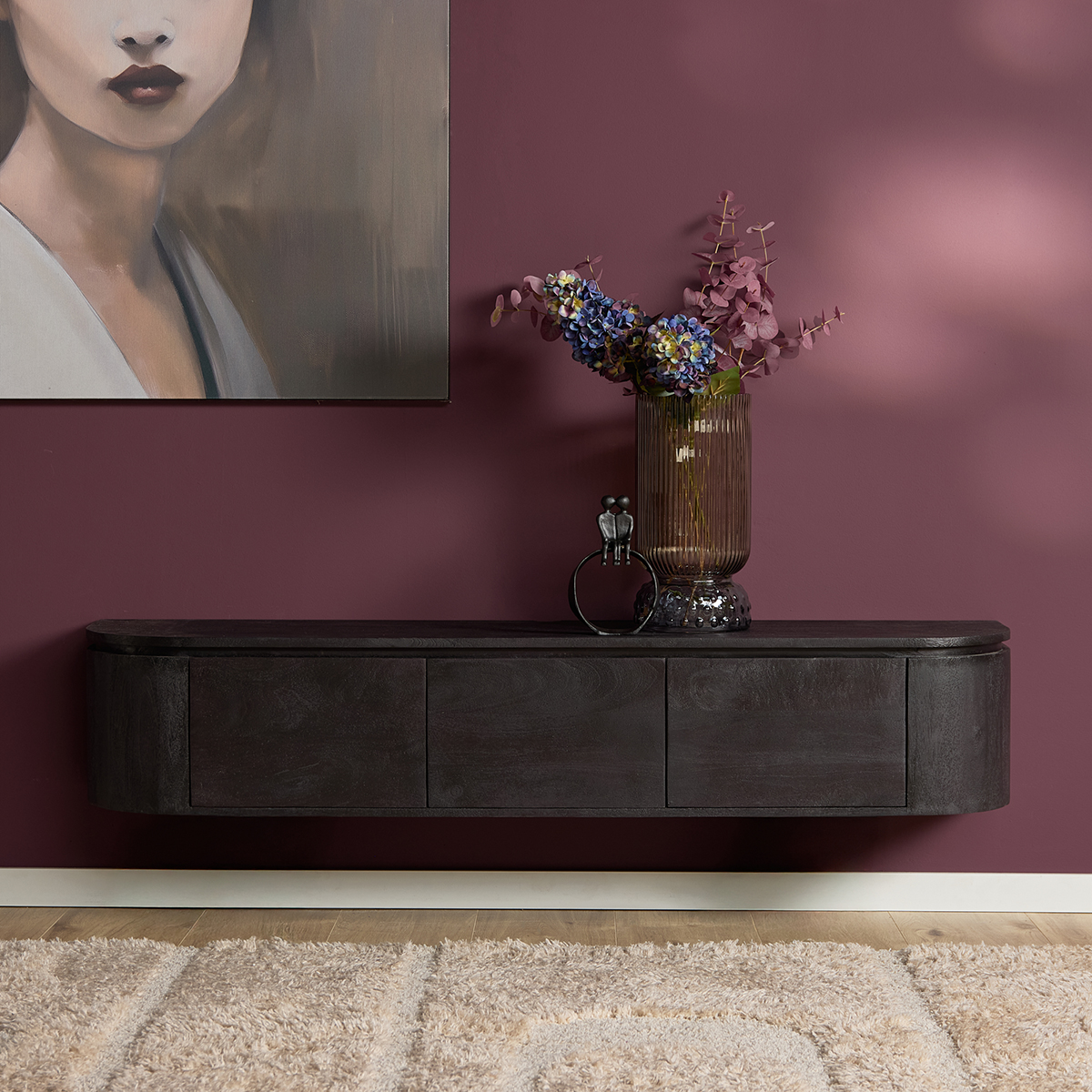 Tv meubel Houdini Zwart 160 cm