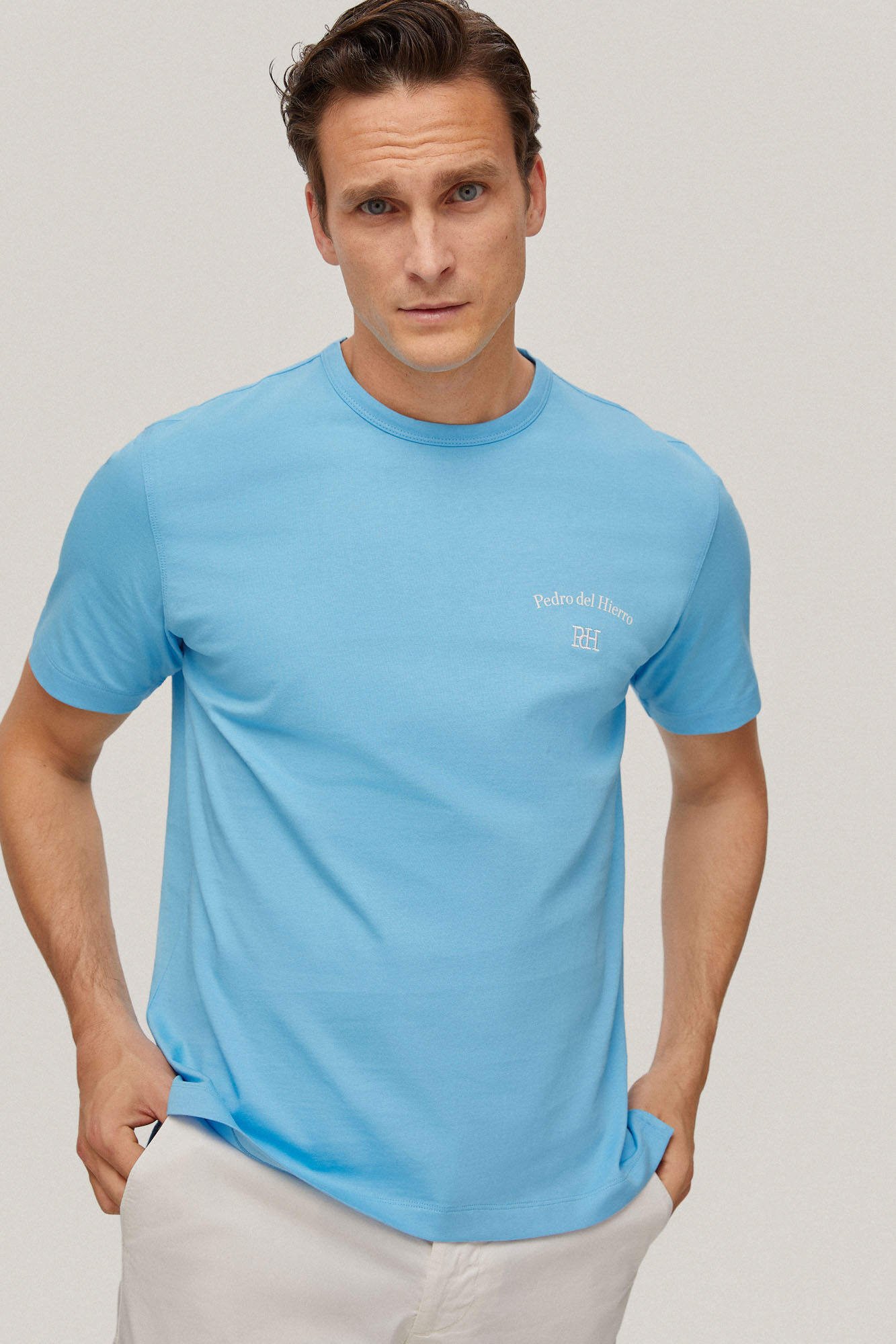 Camiseta com logo - Azul