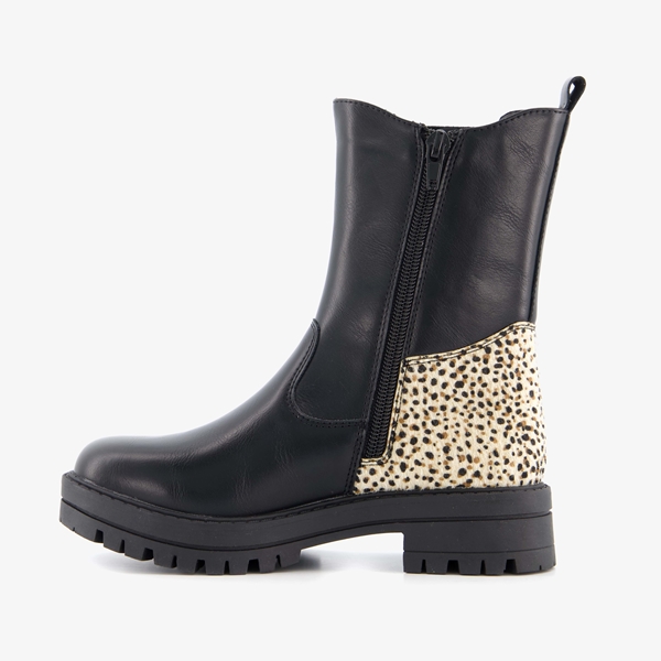 Blue Box meisjes chelsea boots met dierenprint