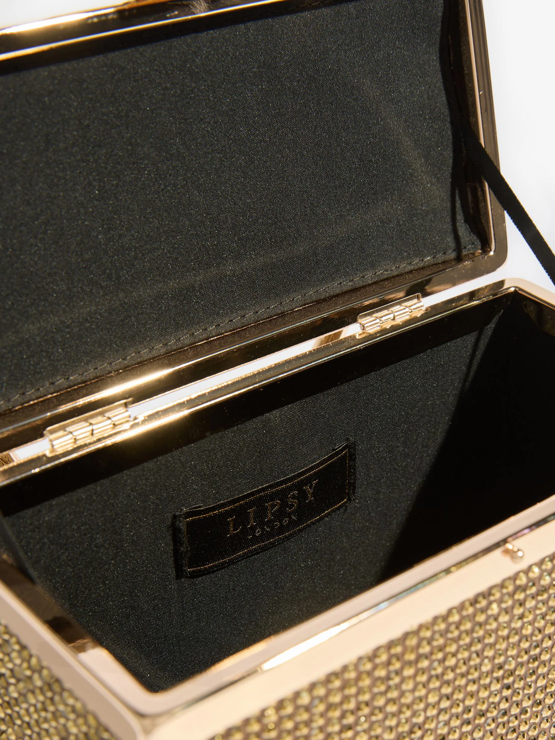 Bronze Diamante - Lipsy Top Handle Box Bag