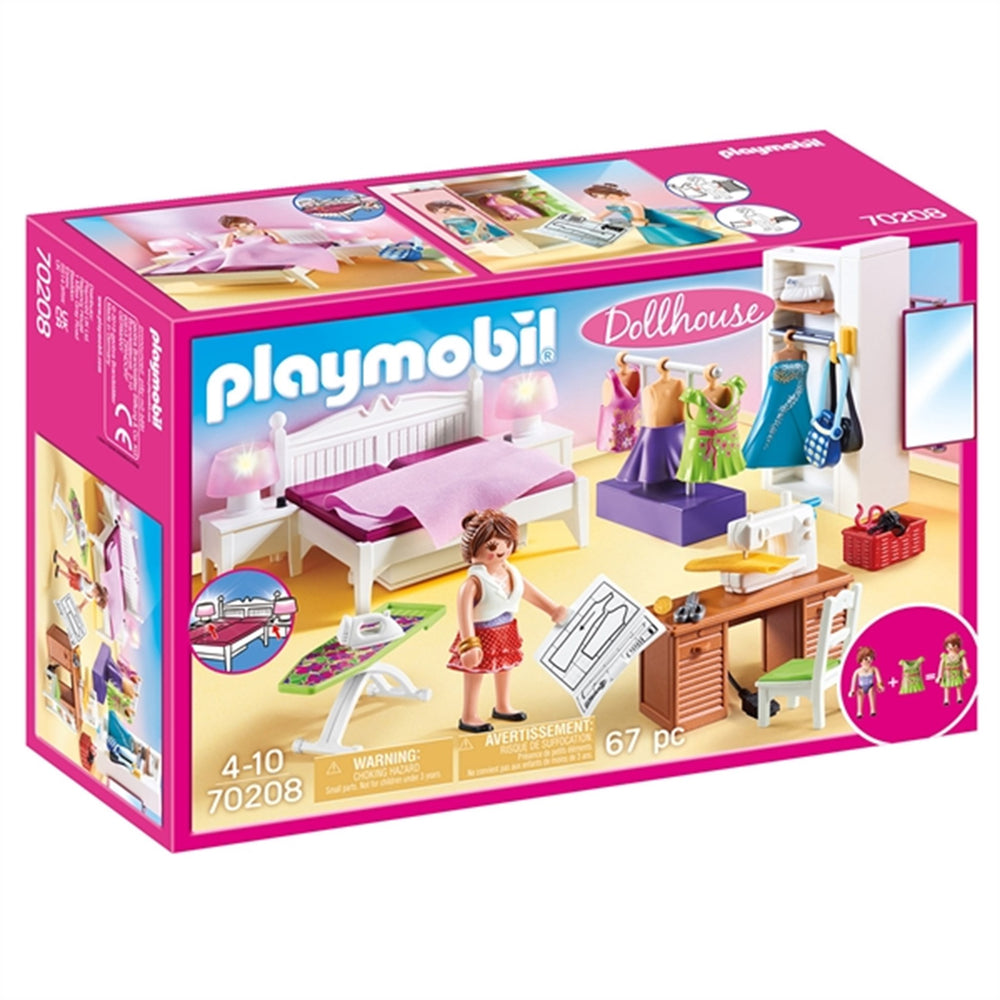 Køb Playmobil® Dollhouse - Soveværelse med Syhjørne | Luksusbaby