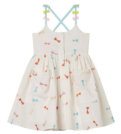 Stella McCartney Kids Kjole - Hvid m. Sl?jfer