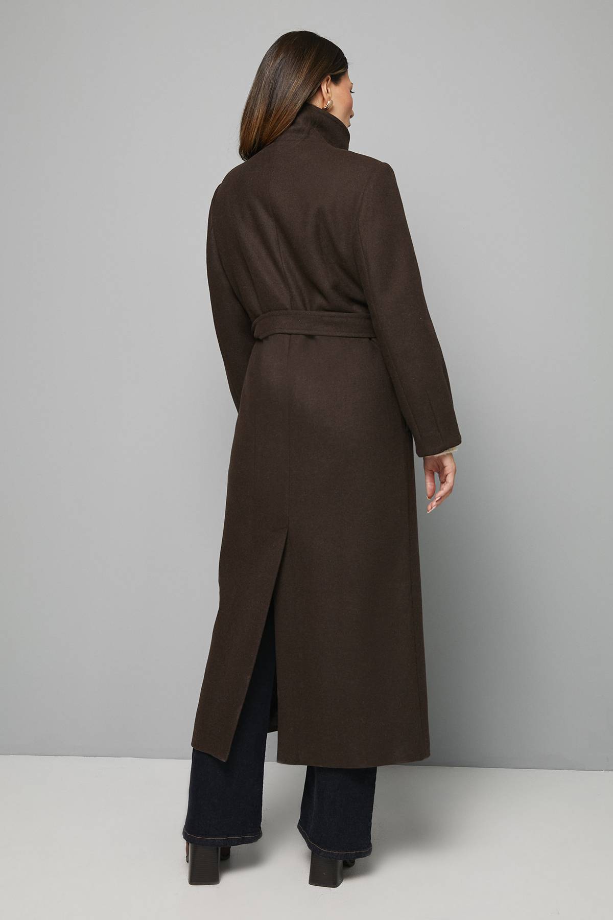 Wallis Manteau Col Cheminée