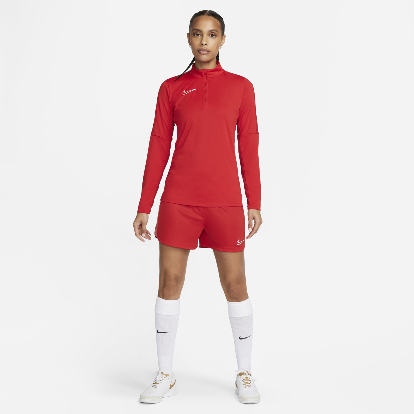 Nike Dri-FIT Academy 23 Trainingstrui 1/4-Zip Dames Rood Wit