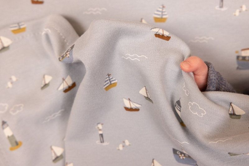 Little Dutch Sailors Bay Blue Jongens Babyslaapzak winter 70