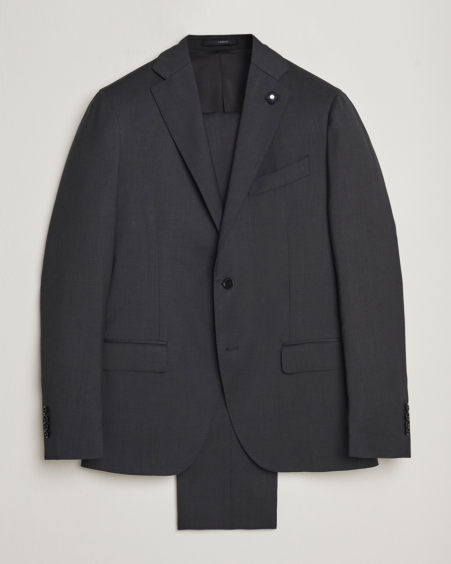 Lardini Wool Suit Grey