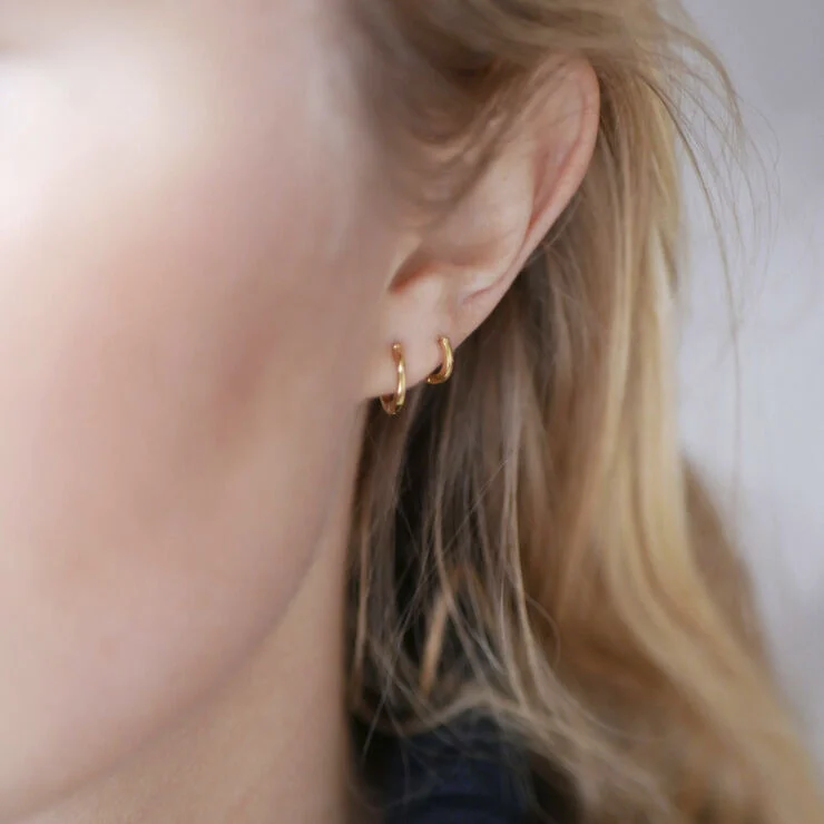 ENAMEL Copenhagen Hoops, Classic 6 mm 925s/gp