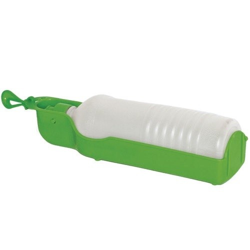 Garrafa de água de viagem verde para animais de estimação