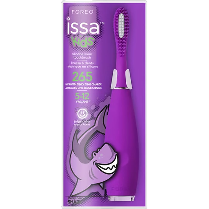 ISSA™ Kids - Brosse à dents sonique - Merry Berry Shark - Enfant - Violet