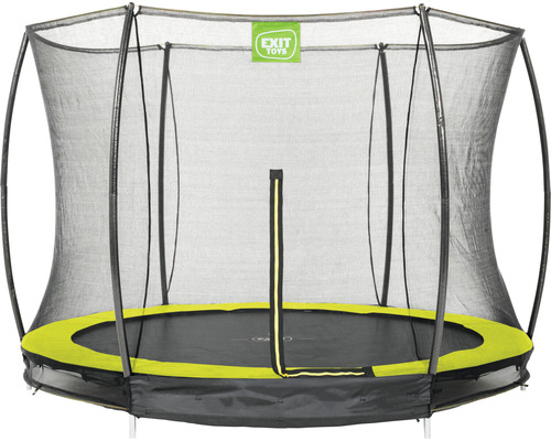 EXIT Silhouette Ground trampoline met veiligheidsnet Ø 244 cm lime