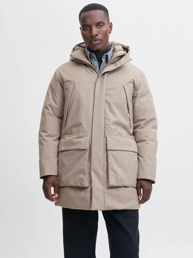 Jack & Jones Parka »JPRCCMOON MELANGE PARKA LN« mit Kapuze