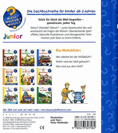 Die Müllabfuhr / Wieso? Weshalb? Warum? Junior Bd.16