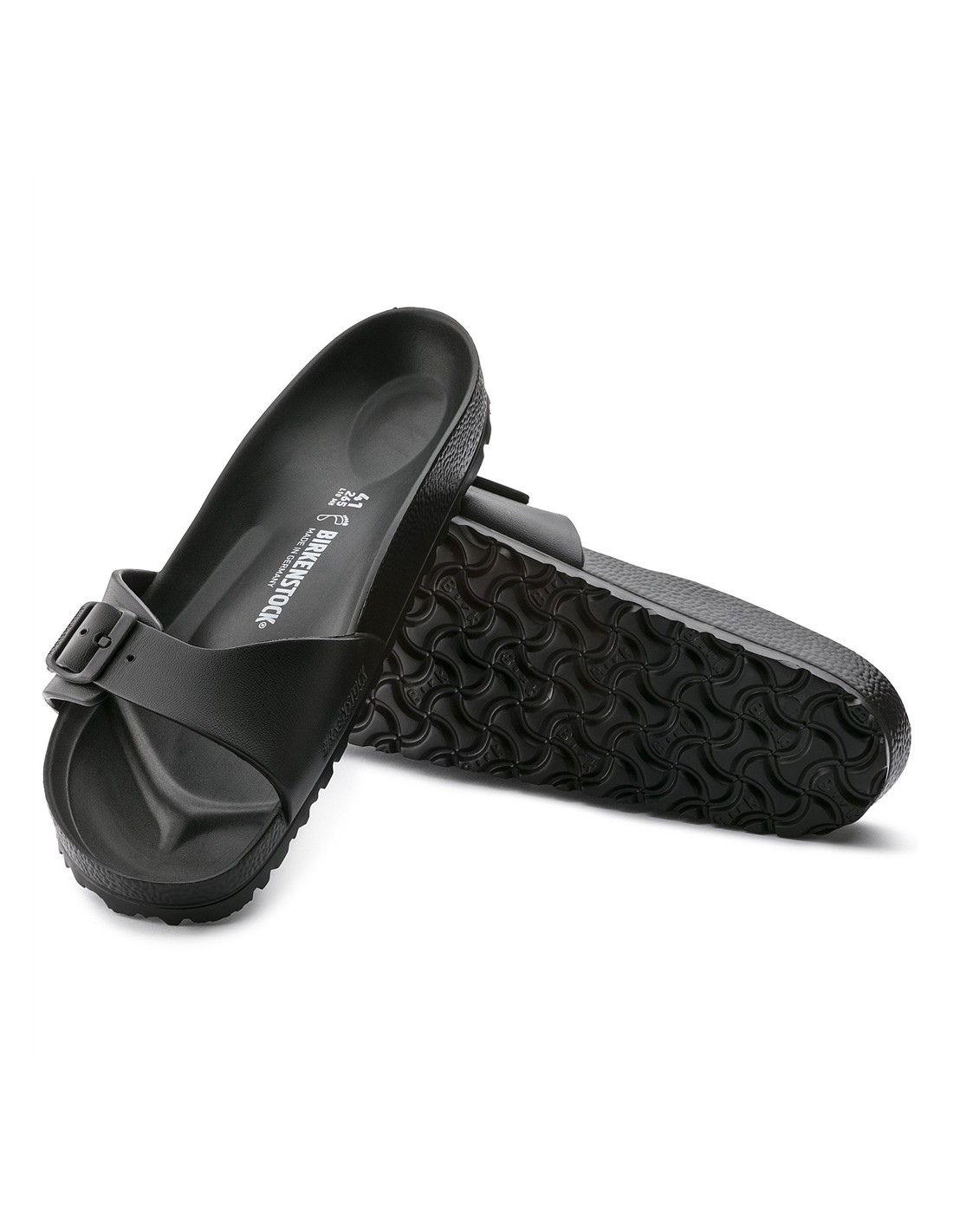 birkenstock Claquettes Mixte Madrid Eva caoutchouc noir