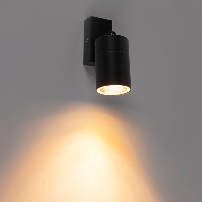 Buitenwandlamp antraciet IP44 draai- en kantelbaar - Solo
