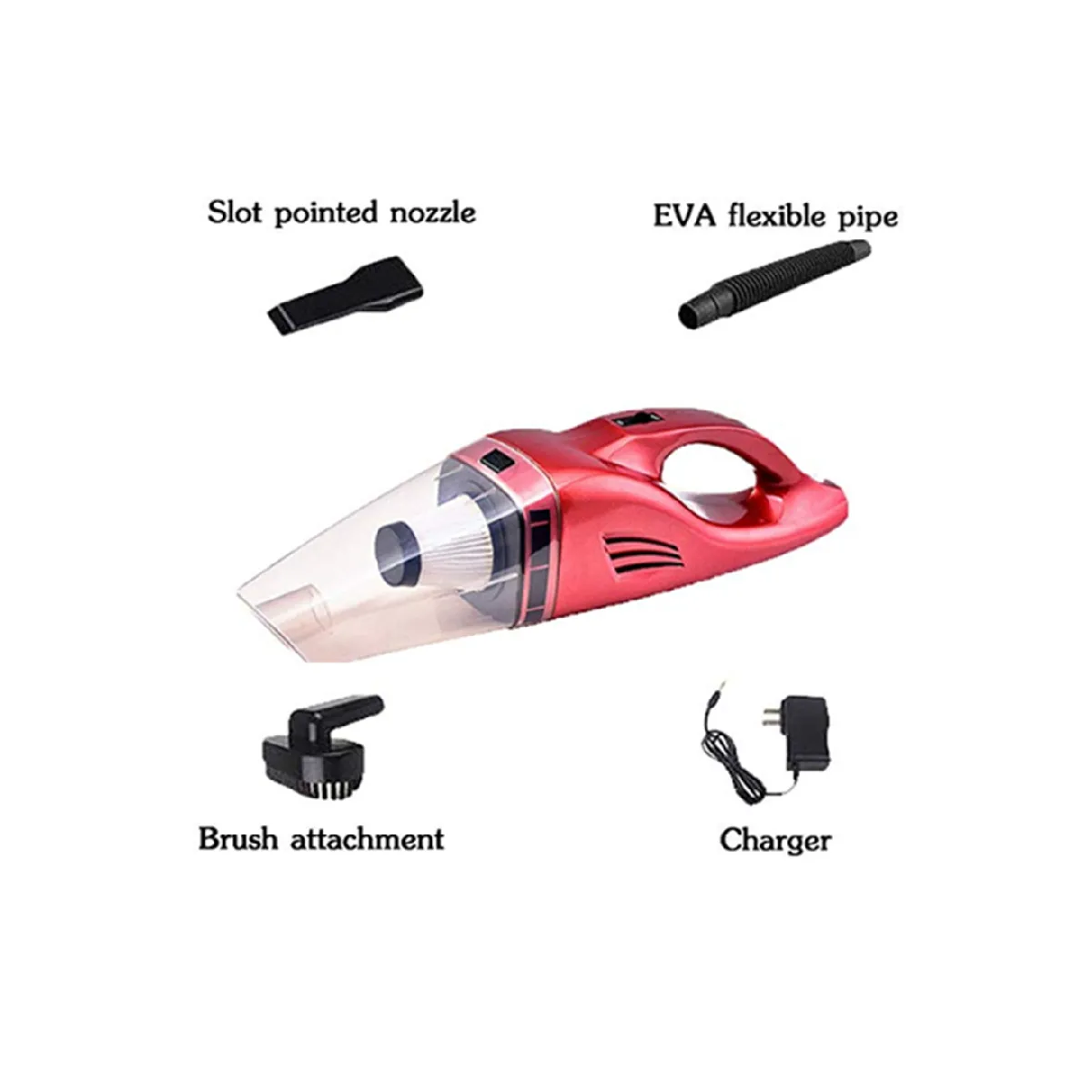 Aspirateur de voiture 12V - Rouge
