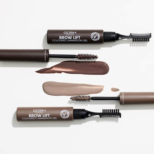 Gosh Copenhagen Brow Lift Lamination Coloured Gel, 002 Dark Brown