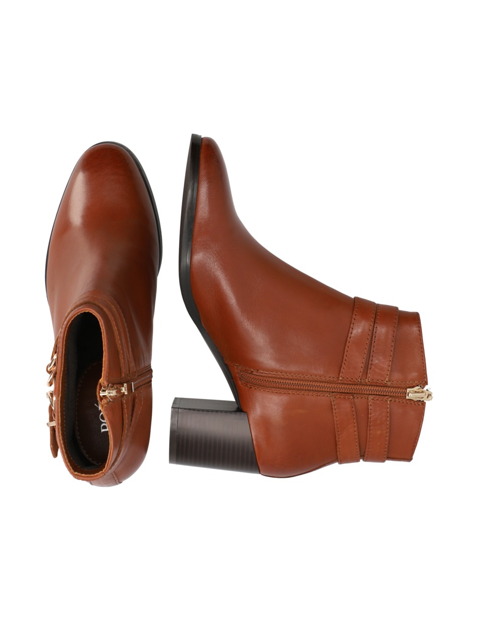 Glattleder Stiefelette