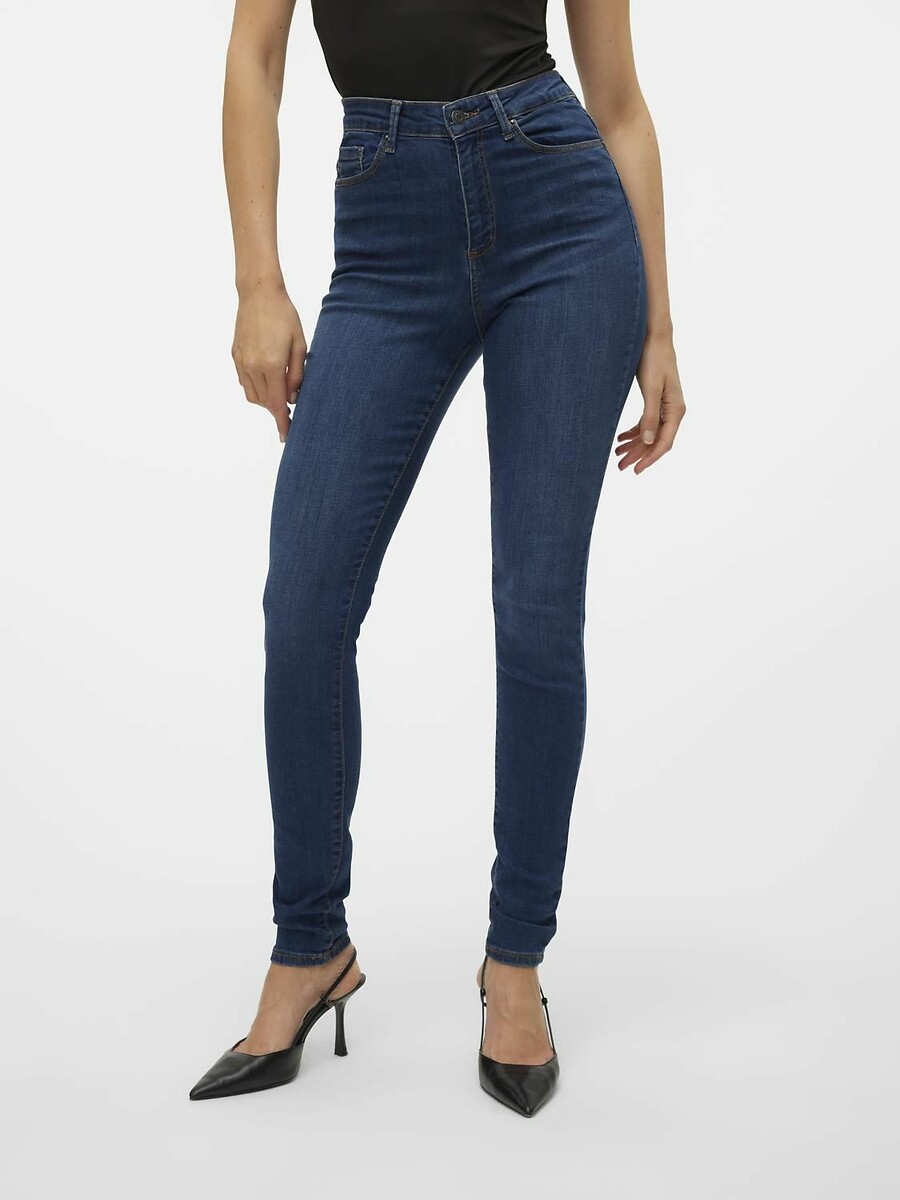 VERO MODA<br>Calça jeans skinny, cintura alta