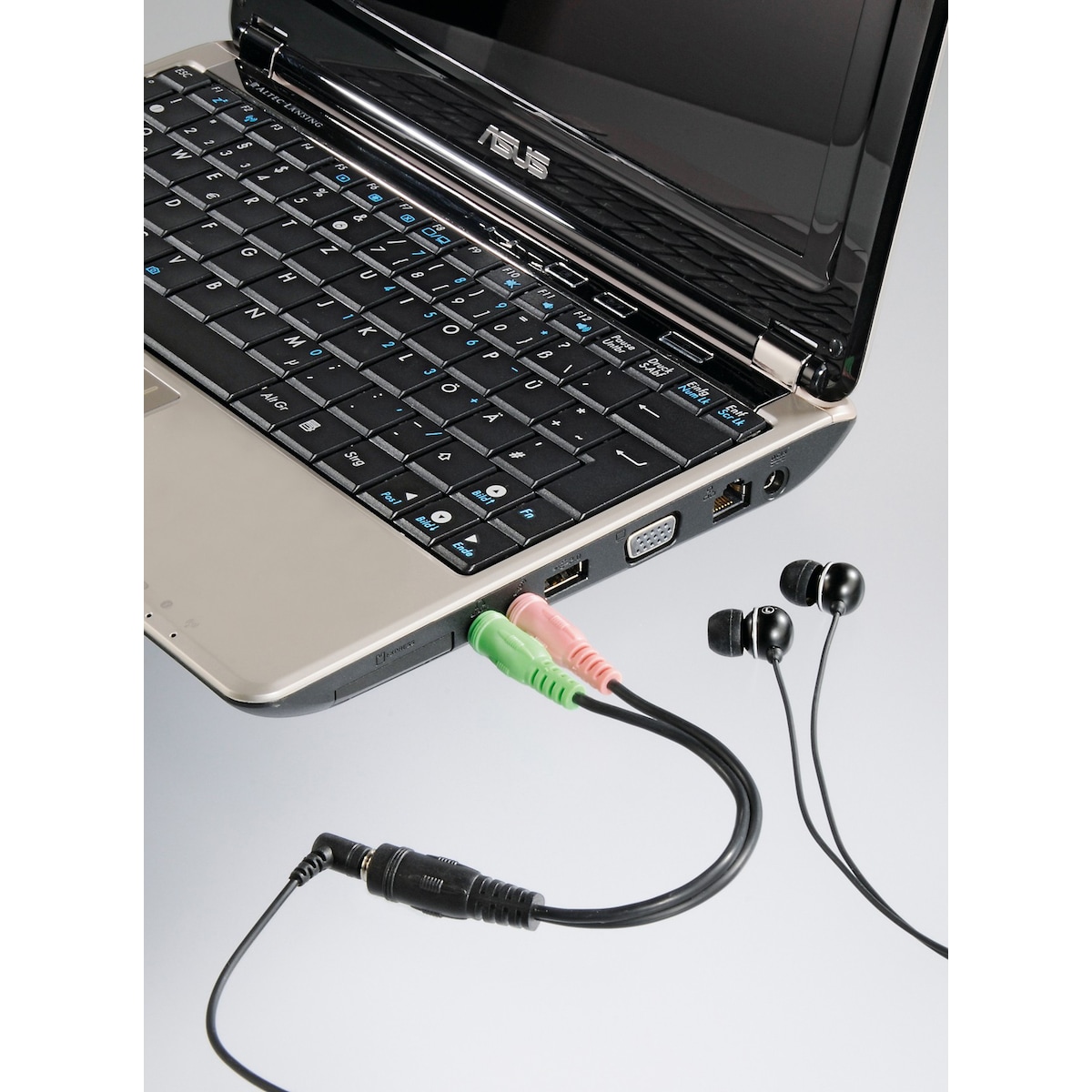 Hama 3.5 mm adapter for hodetelefoner med mikrofon