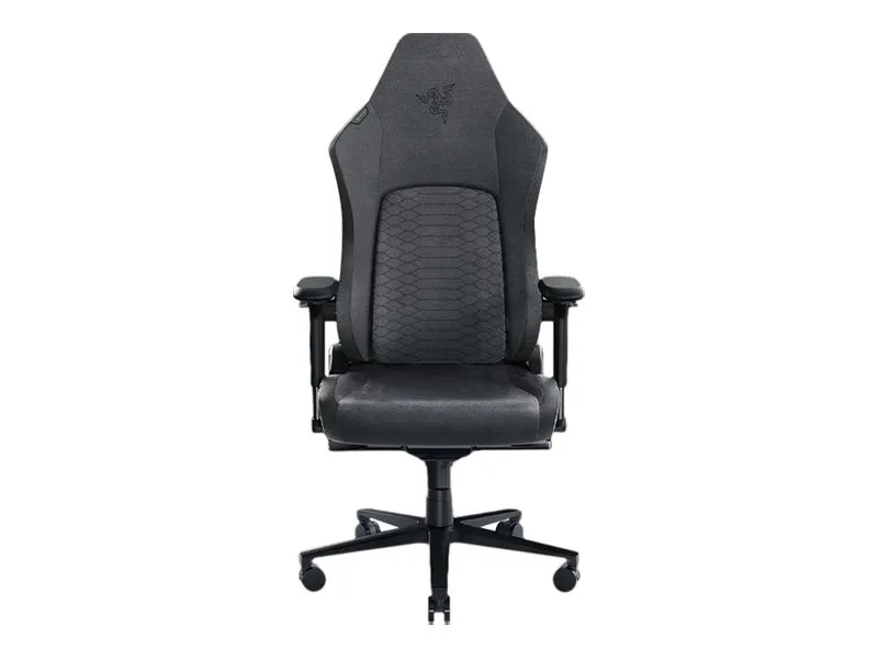 Razer Iskur V2 - Spillestol - ergonomisk - armstøtter - T-formet - vippe - drejeled - syntetisk læder - sort, grøn