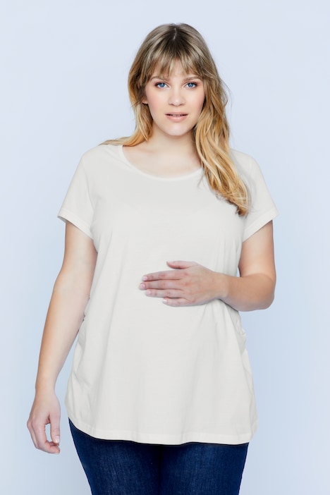 Bellieva T-Shirt, 2er-Pack, Umstandsmode, Rundhals, Kurzarm, Biobaumwolle GOTS