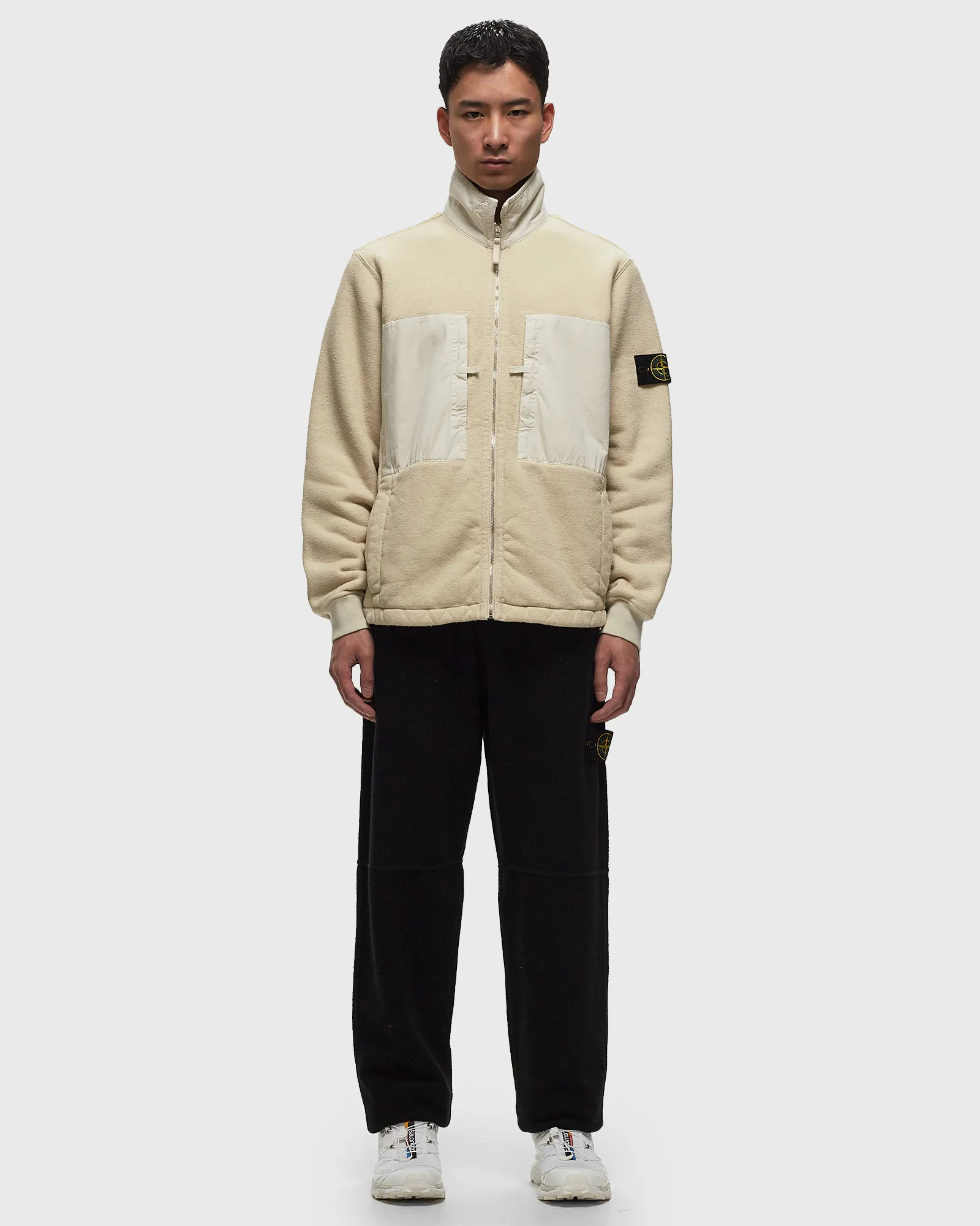 Stone Island SWEAT-SHIRT PLATED TERRY FLEECE, GARMENT DYED