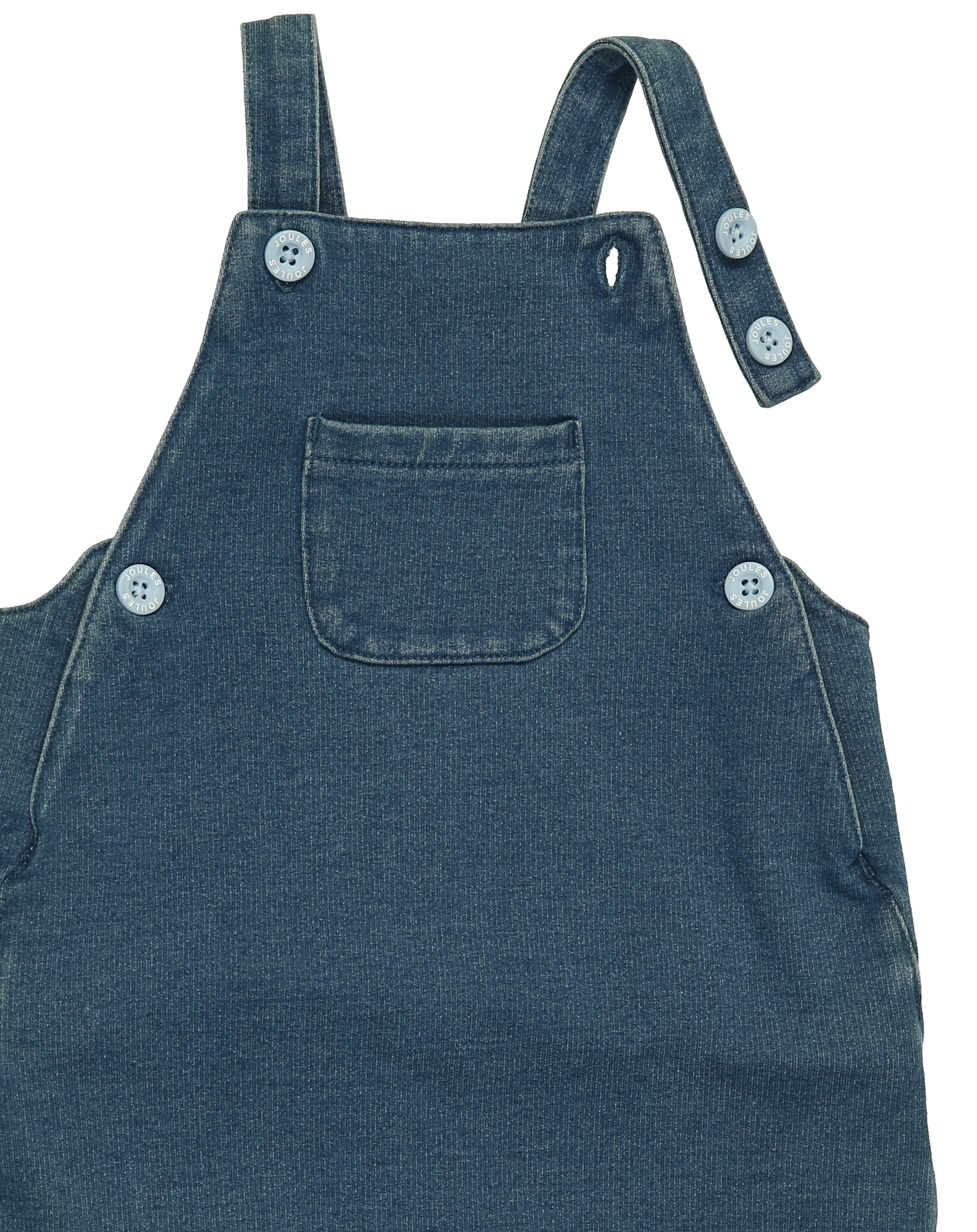 Body DUNCAN mit Latzhose in weiß/blau