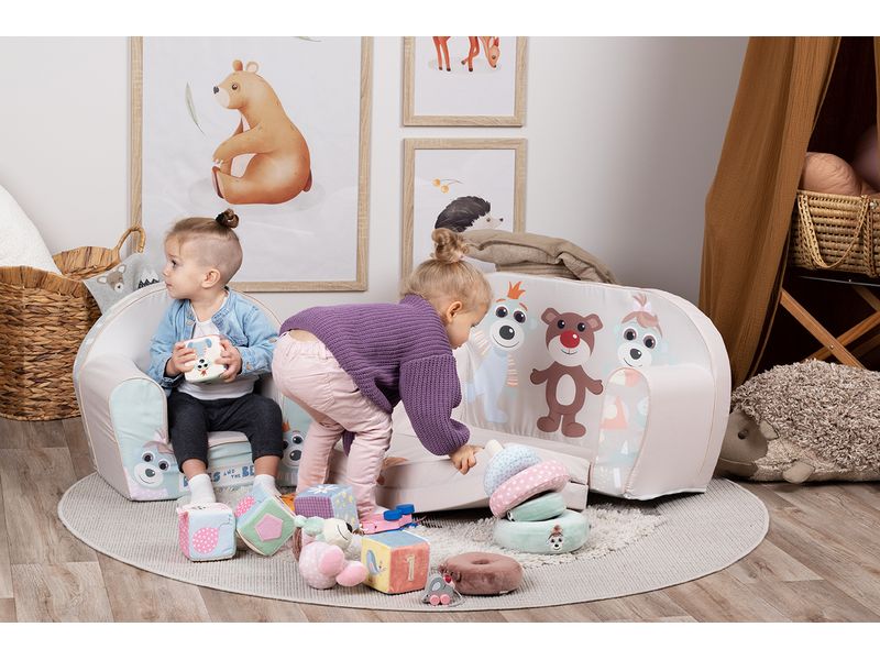 Knorrtoys Kindersessel «Babies and the bear» Bequemer Sessel für Kinder