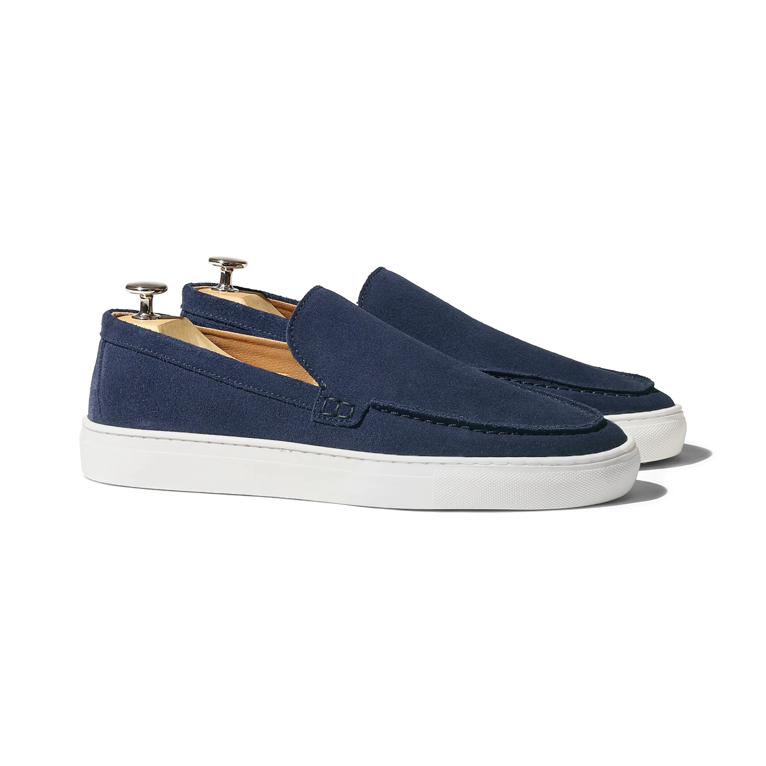 Tossa-Mocassin en veau velours marine