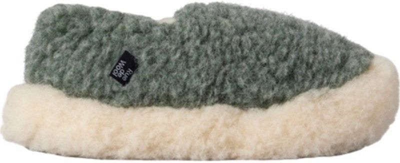 Pantoffel Rue de Wool Unisex The Nordic V2 Sea Green Natural