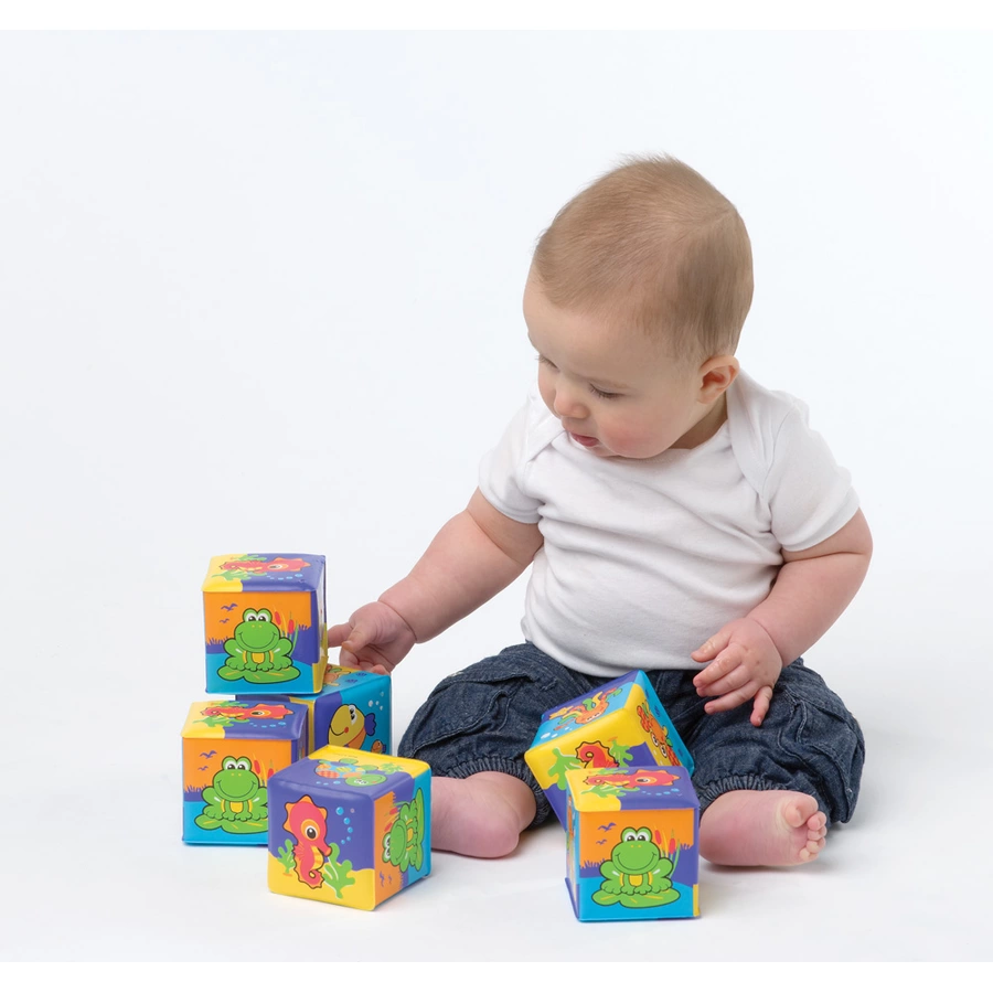 playgro Badespiel Würfel 6 Stück
