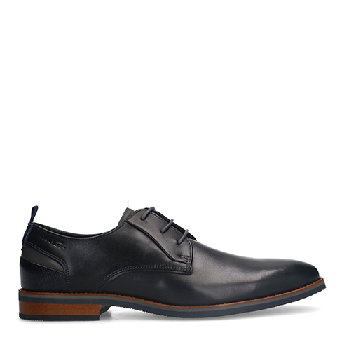 Zwarte leren veterschoenen
