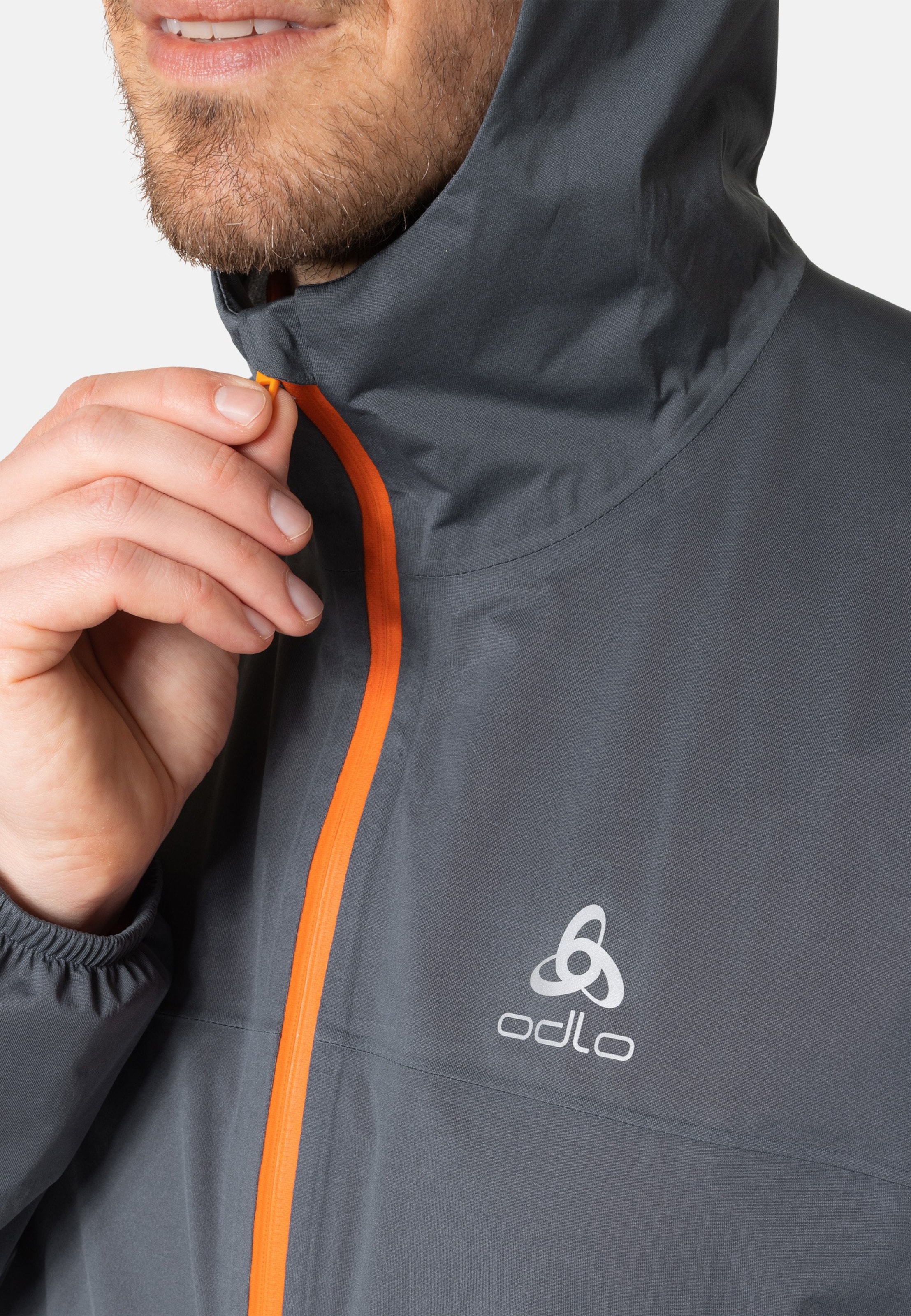 Wasserdichte X-Alp Performance Knit Laufjacke in india ink