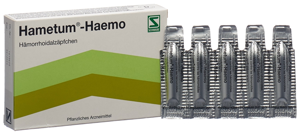 HAMETUM Supp 10 Stk<br>10 Stück, Zäpfchen