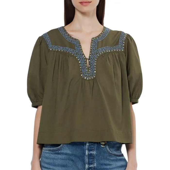 Scotch & Soda Embroidered Top Dames