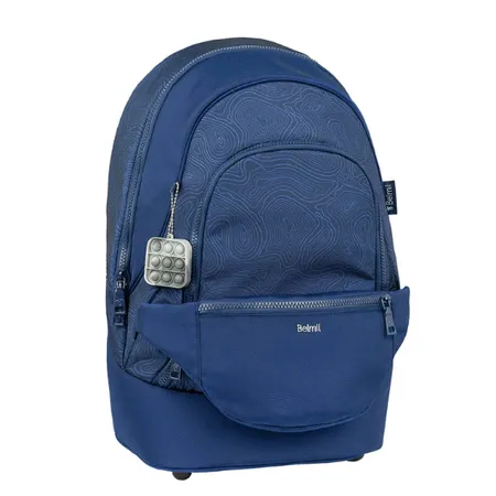 Belmil 2-IN-1 Schultasche & Gürteltasche 2-teilig Topographic