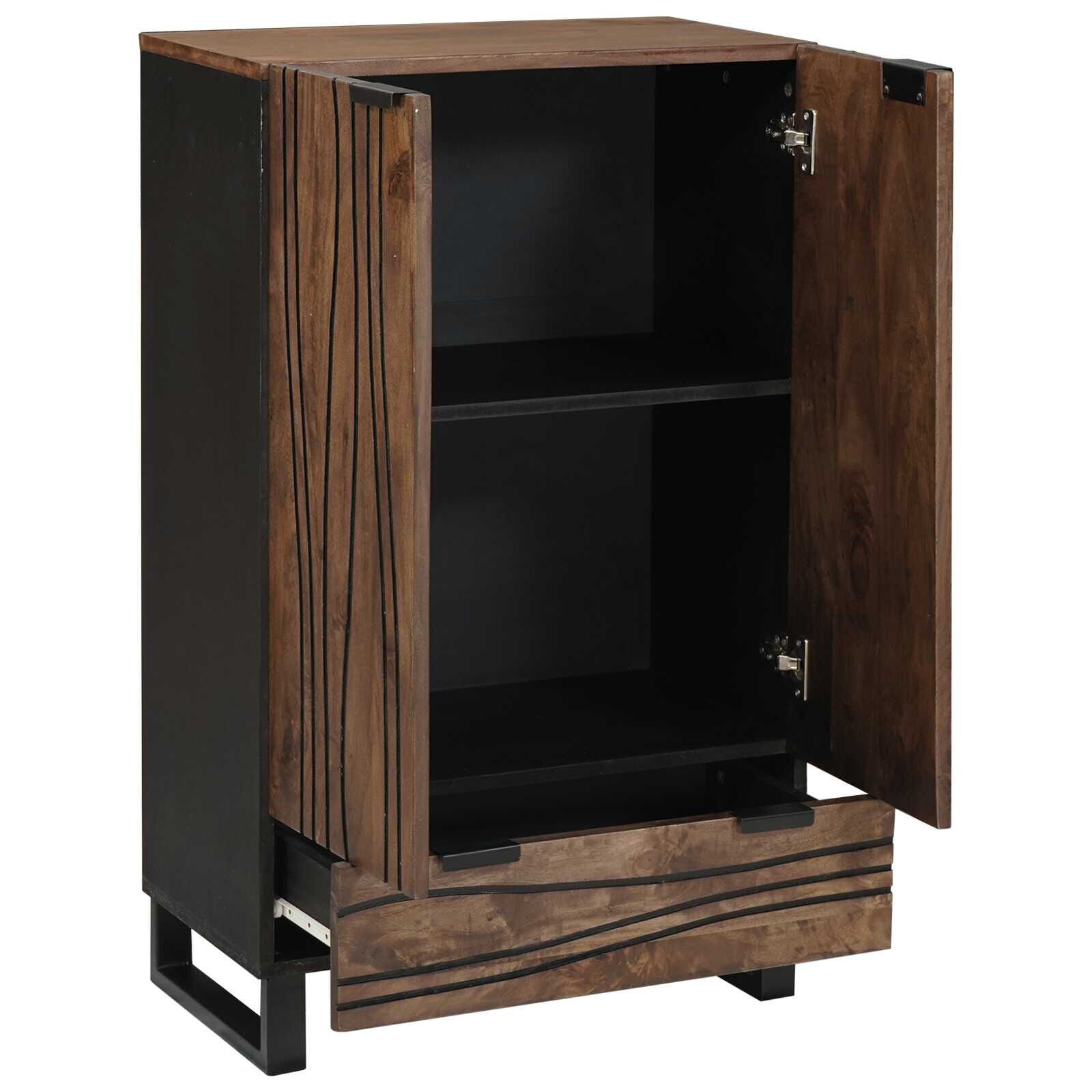 vidaXL Hoge tafel bruin 60 x 33 x 100 cm massief mangohout