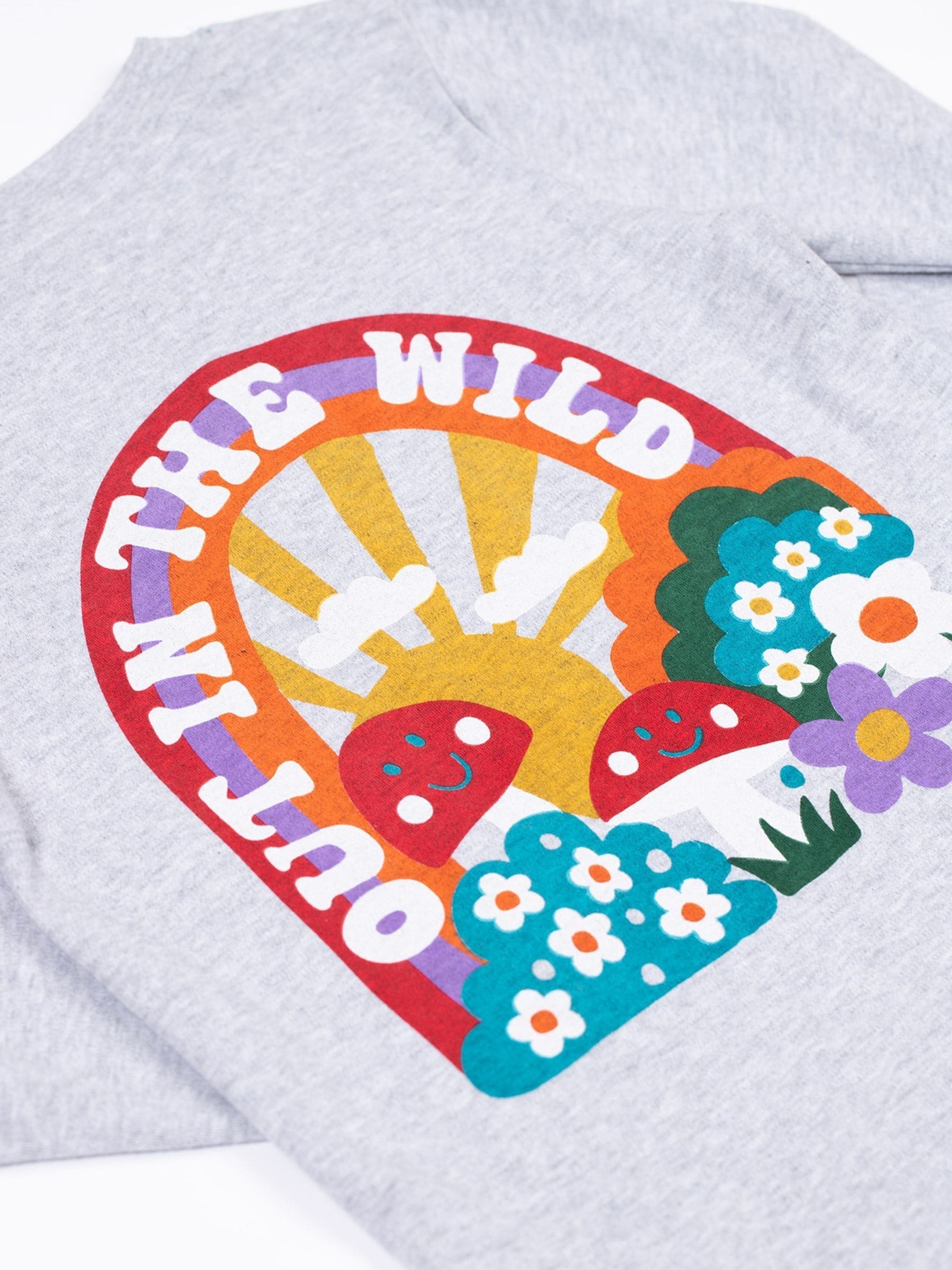 Frugi Grey Adventure Printed Top