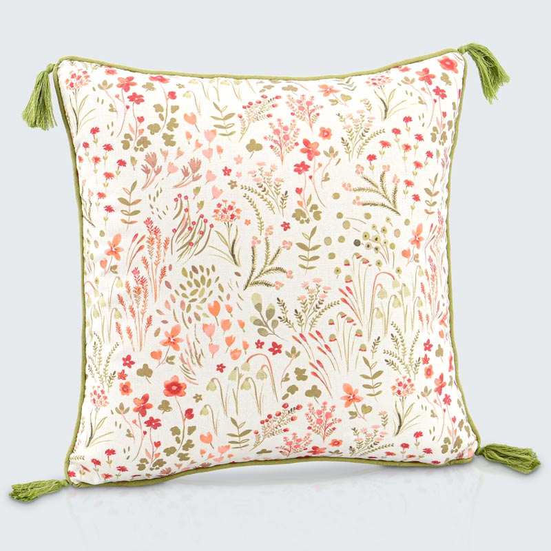 Coussin fleuri 'Celia'